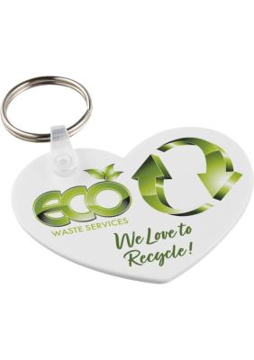 Tait heart-shaped recycled keychain