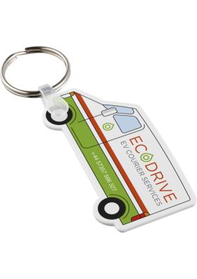 Tait van-shaped recycled keychain